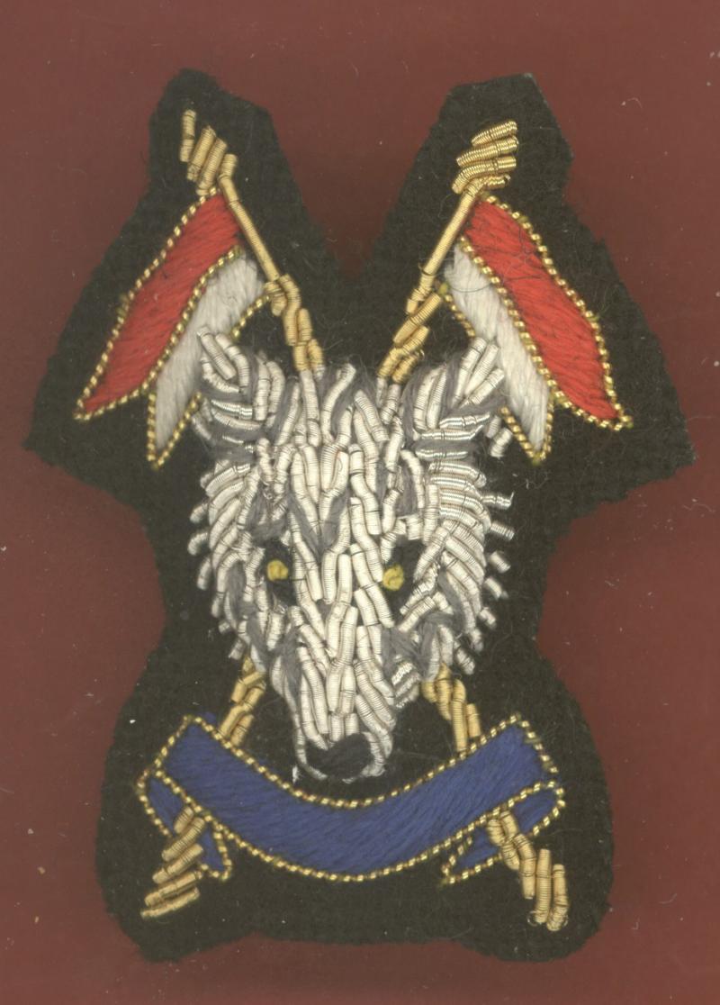 The Scottish & North Irish Yeomanry Officer's bullion beret badge