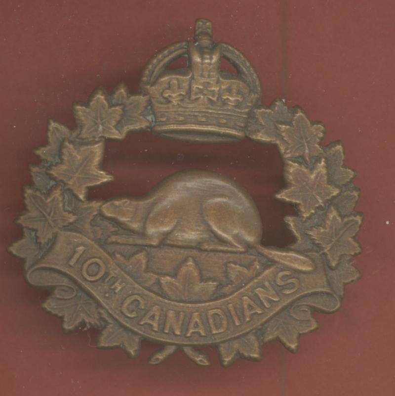 Canadian 10th Battalion (Calgary, Alberta) WW1 CEF Cap Badge