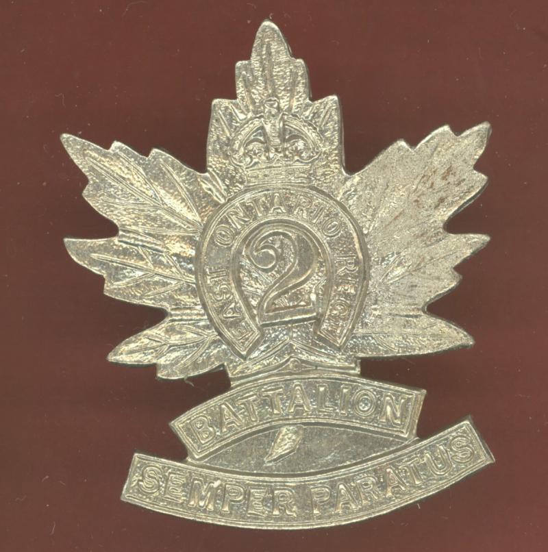 Canadian 2nd Eastern Ontario Bn. WW1 CEF cap badge