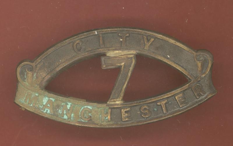 CITY / 7 / MANCHESTER Manchester Pals Bns. WW1 shoulder title