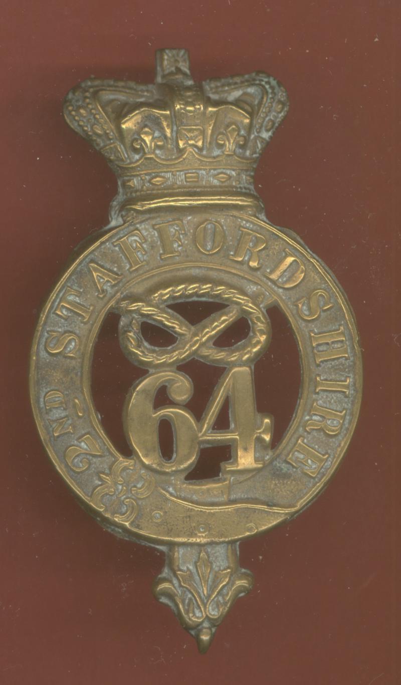64th (2nd Staffordshire )Regiment of Foot Victorian glengarry badge