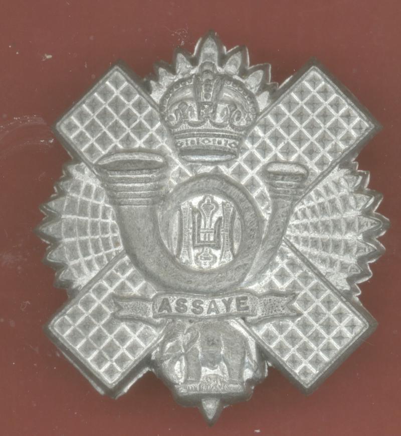 Scottish Highland Light Infantry WW2 plastic economy glengarry badge