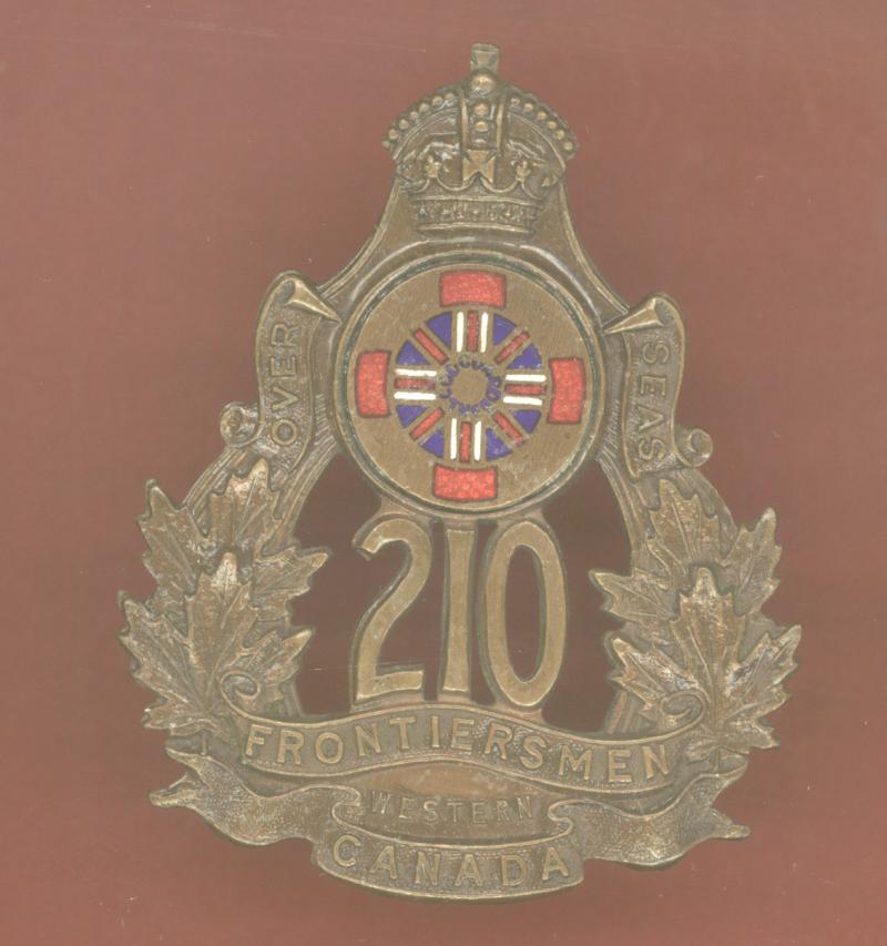 Canadian 210th (Frontiersmen) Bn. WW1 CEF cap badge