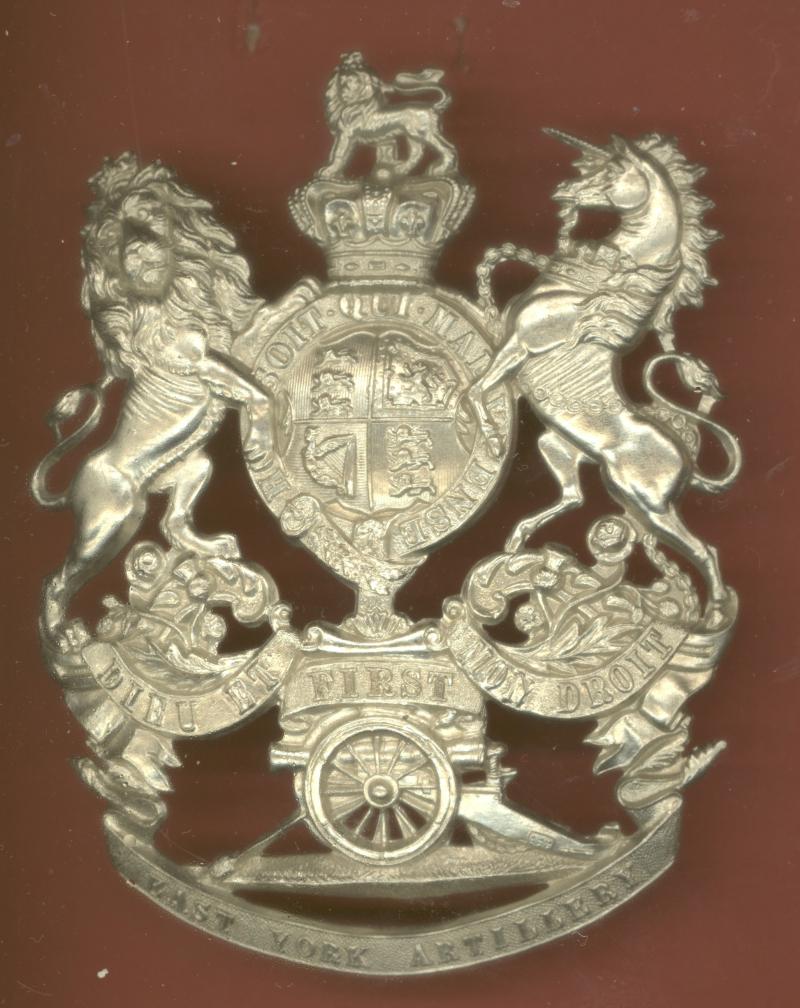 1st East York Artillery Volunteers Victorian helmet plate