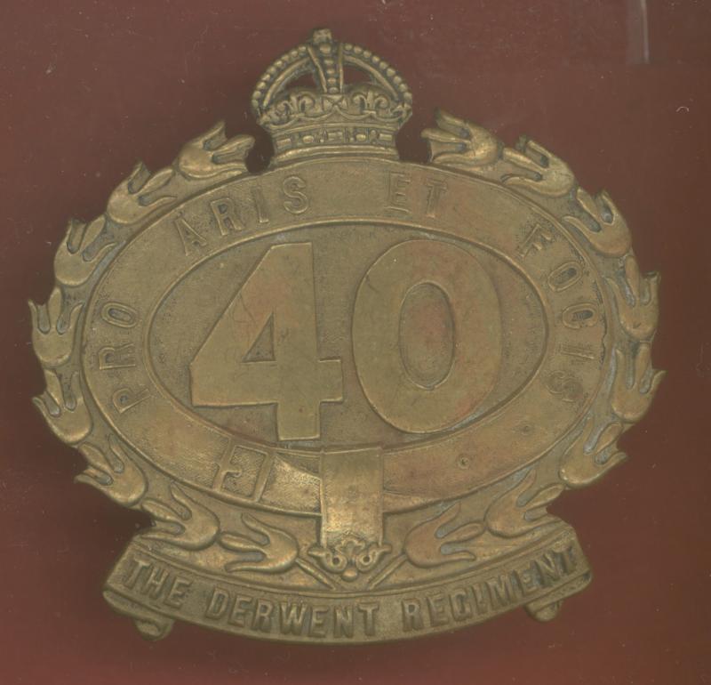 40th Australian Infantry Battalion (Derwent Regiment) slouch hat badge