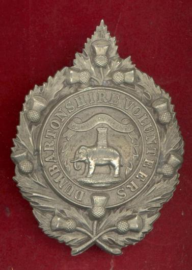 Scottish 1st Dumbartonshire Rifle Volunteers Victorian OR's glengarry badge