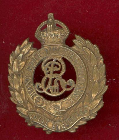 Royal Engineers Edwardian OR's cap badge