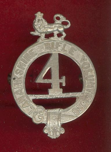 Scottish 4th Lanarkshire Rifle Volunteers Victorian NCO's glengarry badge 
