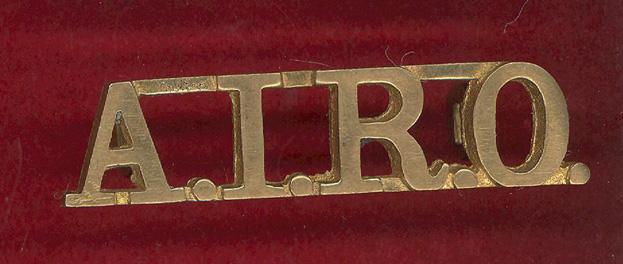 AIRO  Army in India Reserve of Officers shoulder title.