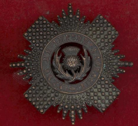 Scottish Edinburgh Militia Edwardian Officer's OSD cap badge
