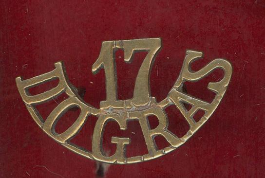 Indian Army 17th Dogras Regt. shoulder title