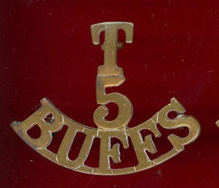 T / 5 / BUFFS WW1 shoulder title. 