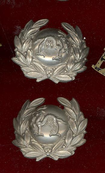 Volunteer Bn. The Border Regt Victorian OR's collar badges 
