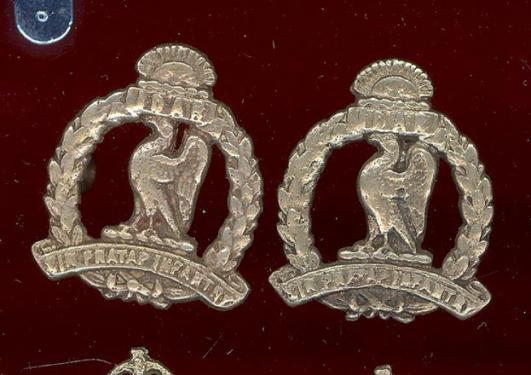 Indian Army Sir Pratap Infantry collar badges