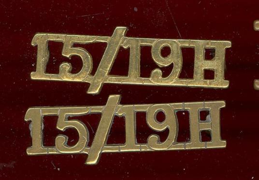 15th/19th King's Royal Hussars Officer's shoulder titles