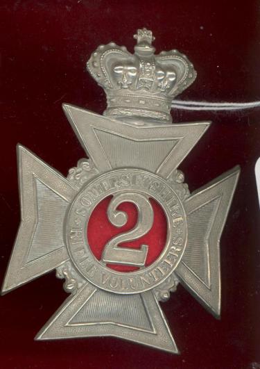 2nd Somerset Rifle Volunteers Victorian  helmet plate
