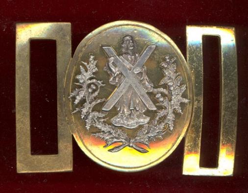 Scottish Q.O.Cameron Highlanders Officers Victorian  waist belt clasp