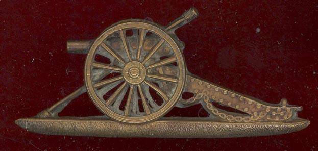 Royal Artillery Officer's pouch badge