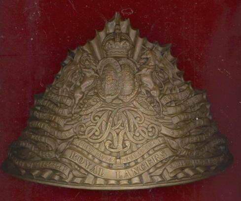 9th  Royal Lancers Edwardian czapska helmet plate