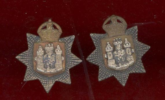 East Surrey Regiment Officers dress collar badges 