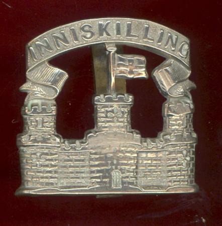 Irish Royal Inniskilling Fusiliers OR's castle pattern cap badge