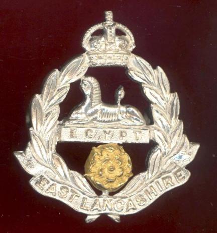 East Lancashire Regiment.WW1 Officer's dress cap badge