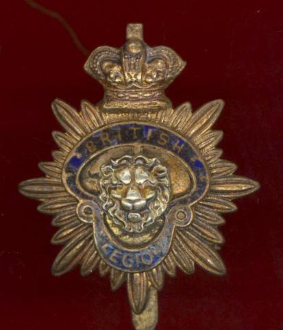 British Legion Standard Bearer's cap badge