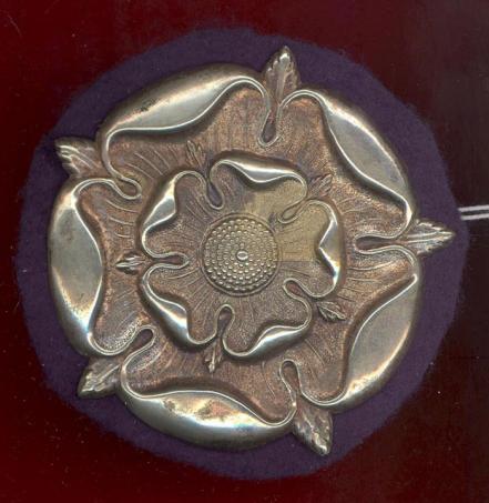 Yorkshire Dragoons Victorian Officer's sabretche badge.