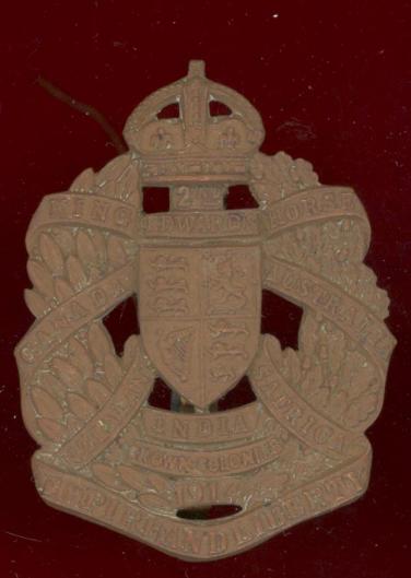 2nd King Edward's Horse. WW1 OR's cap badge 