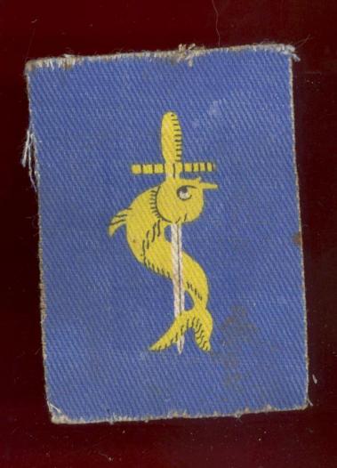 3 PORT TASK FORCE Royal Engineers WW2 cloth formation sign 