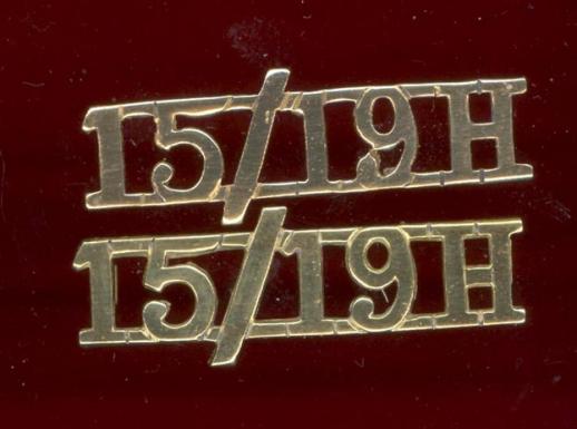 15/19H 15th/19th King's Hussars Officer's shoulder titles