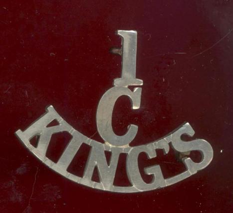 1 / C / KING'S  Cadet Bn. King's Liverpool Regiment shoulder title
