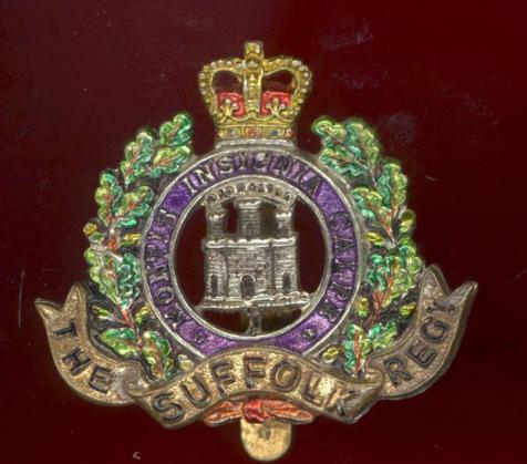 The Suffolk Regiment EIIR OR's cap badge