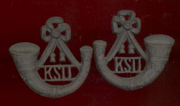 King's Shropshire Light Infantry Officer's OSD collar badges