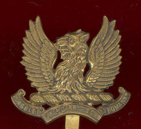 Scottish Ayrshire (Earl of Carrick's Own) Yeomanry OR's cap badge