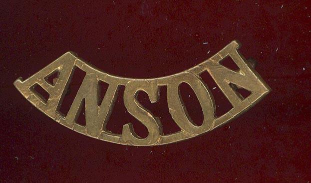 ANSON 8th Anson Bn. Royal Naval Division WW1 shoulder title