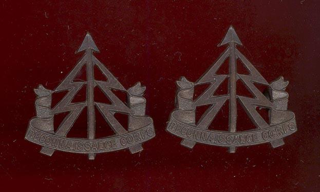 Reconnaissance Corps WW2 Officer's OSD collar badges
