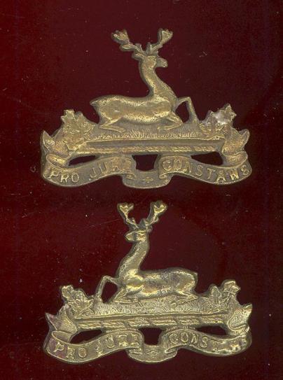 Canadian North Shore New Brunswick Regiment WW2 collar badges