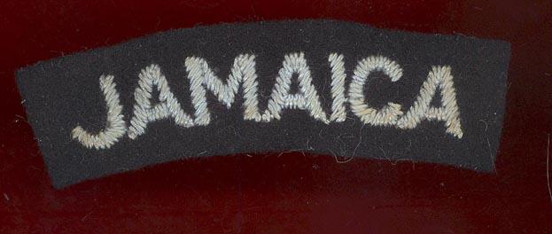 JAMAICA Royal Air Force WW2 cloth shoulder title