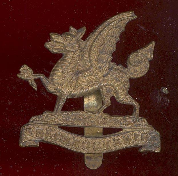 The Brecknockshire Bn. South Wales Borderers WW1 cap badge
