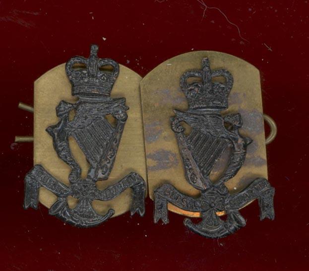 Irish Royal Ulster Rifles OR's collar badges