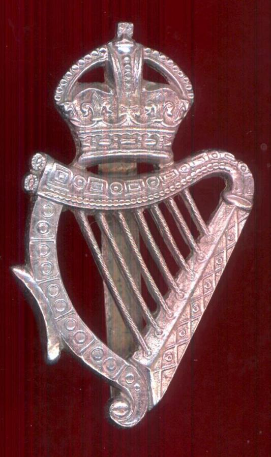London Irish Rifles Warrant Officer’s caubeen badge