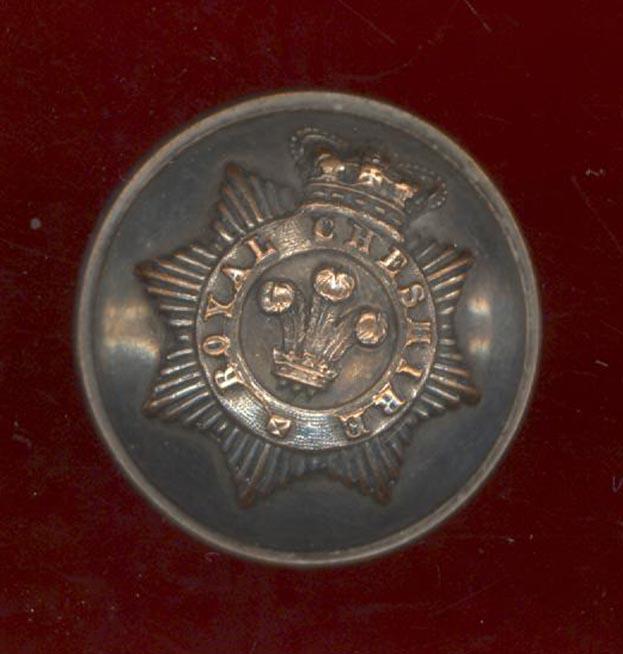 Royal Cheshire Militia Victorian Officers Large Button
