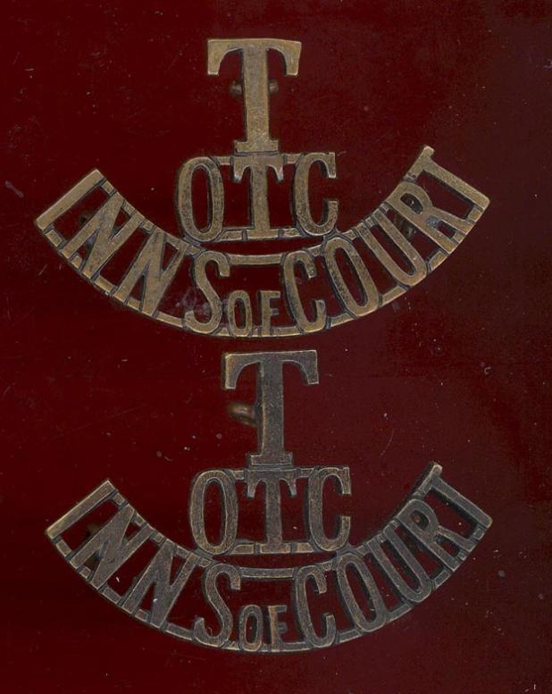 T / OTC / INNS of COURT shoulder titles
