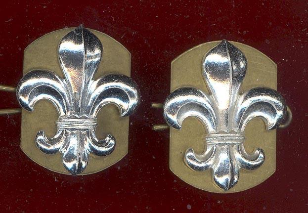 The Manchester Regiment staybright OR's collar badges
