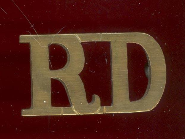 R D 1st Royal Dragoons Victorian shoulder title