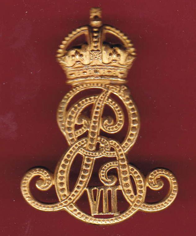 The Norfolk Yeomanry King's Own Royal Regiment EDVII Officer's cap badge