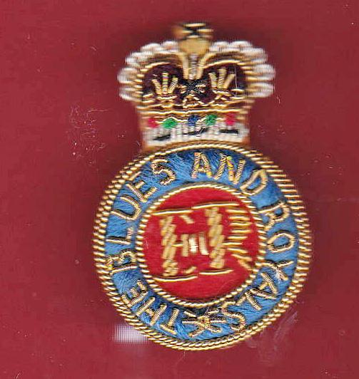 The Blues & Royals Officer's embroidered beret badge
