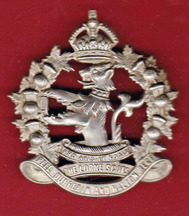 Canadian Lorne Scots, Peel , Dufferin & Halton Regt. glengarry badge