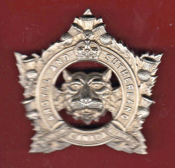 Canadian Argyll & Sutherland Highlanders of Canada OR's glengarry badge